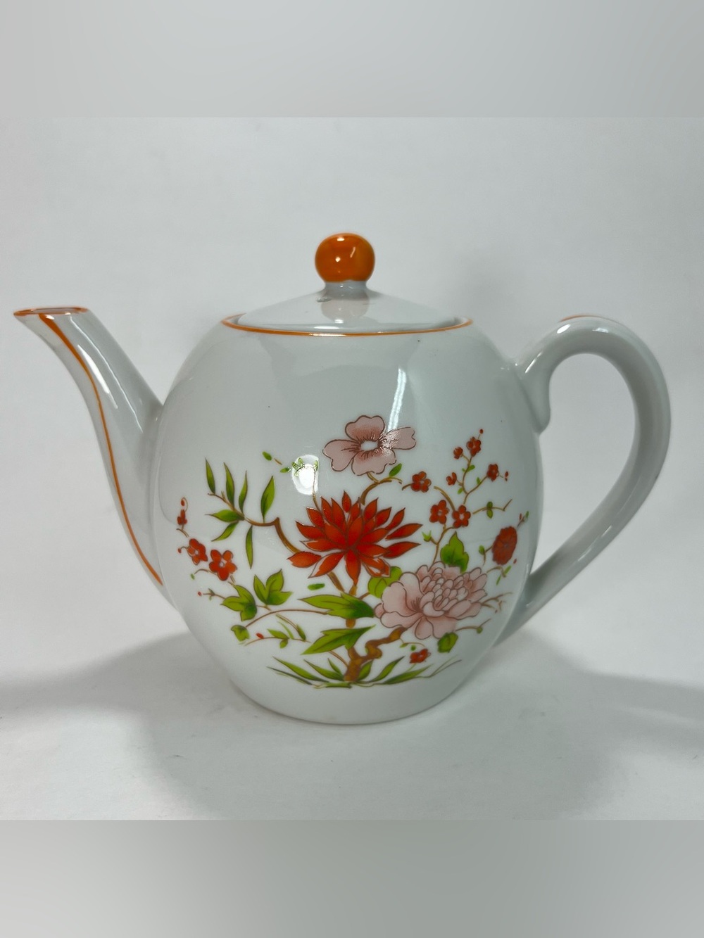 Chinese Porcelain Floral Teapot